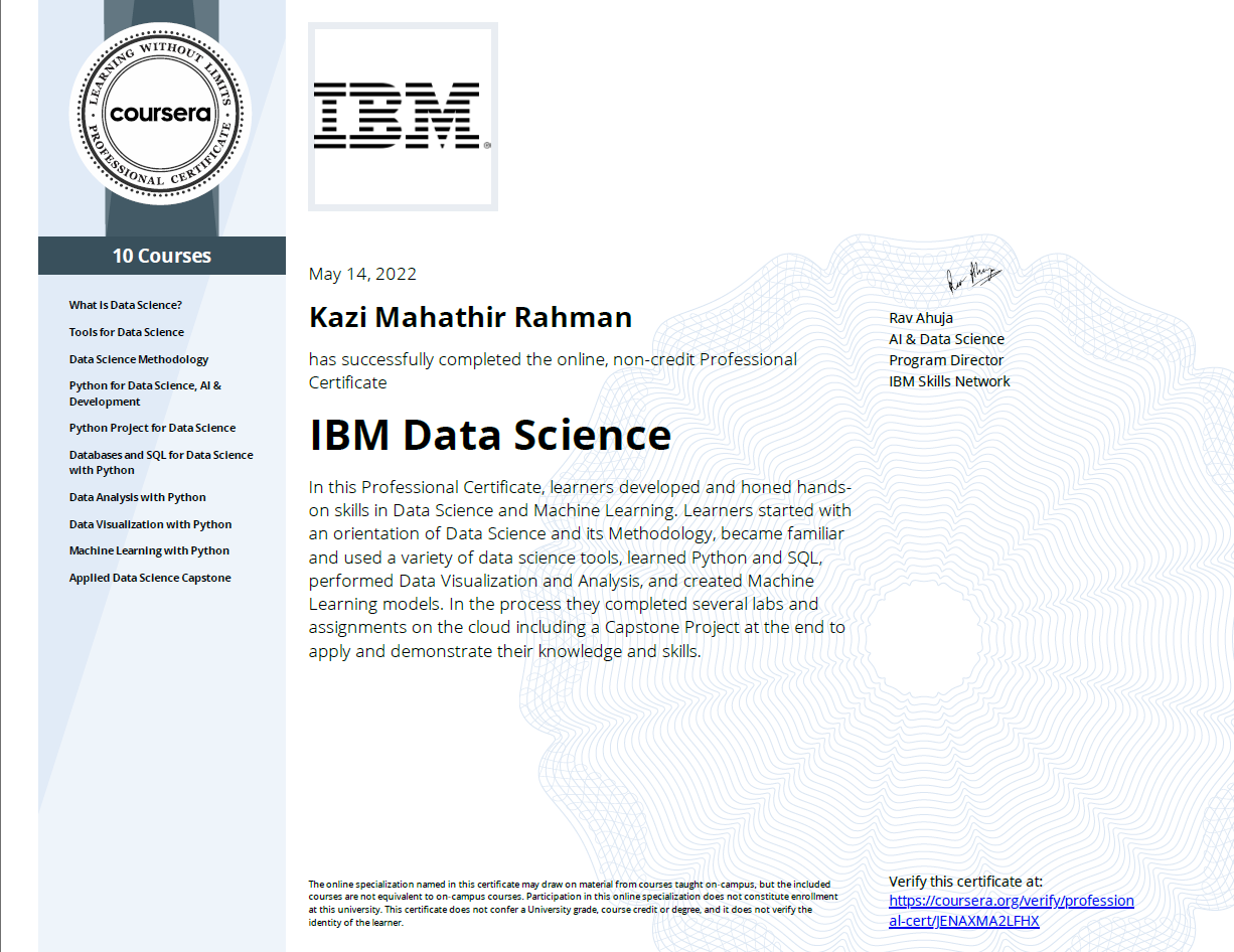 IBM Data Science